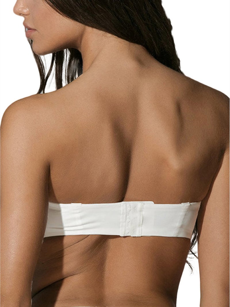 Soutien-gorge bandeau préformé Secret Sense Ecru - Kiabi