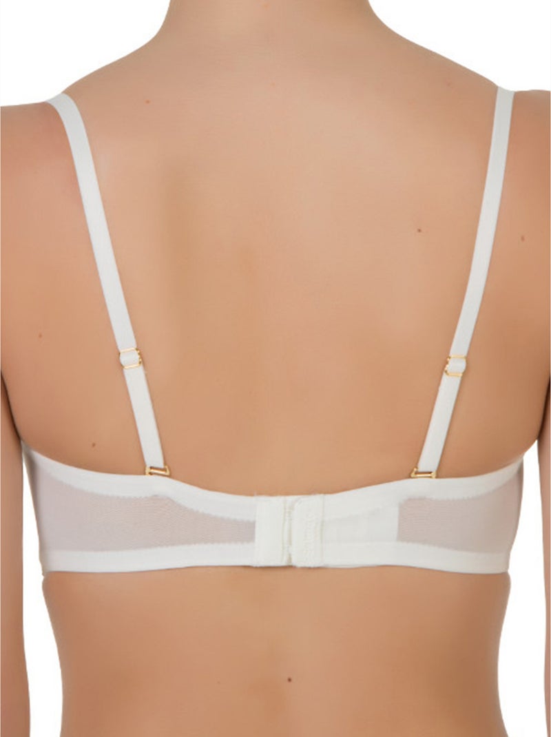 Soutien-gorge bandeau push-up Etna Ecru - Kiabi