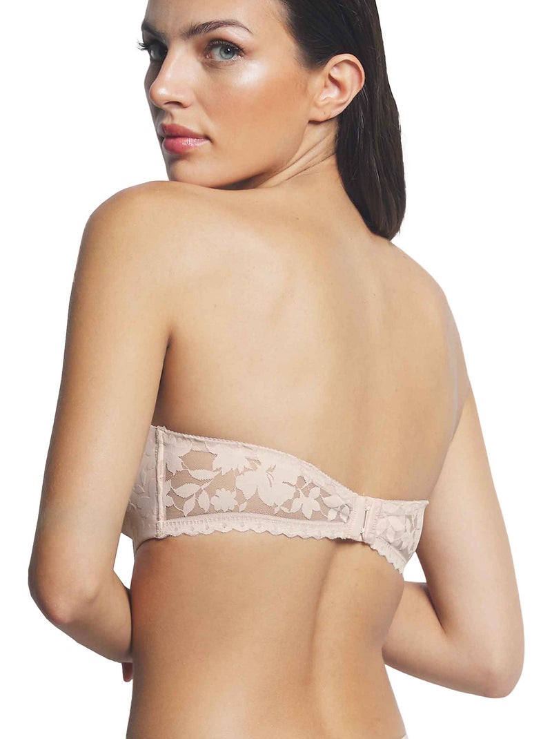 Soutien-gorge bandeau push-up Gabrielle Beige - Kiabi