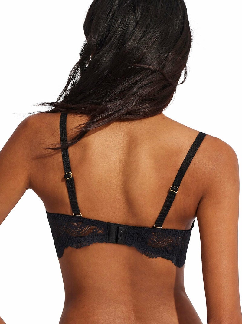 Soutien-gorge bandeau push-up Matilda Noir - Kiabi