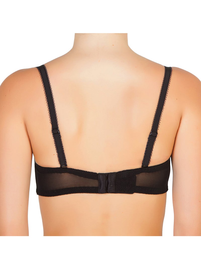 Soutien-gorge bandeau push-up Samara Noir - Kiabi