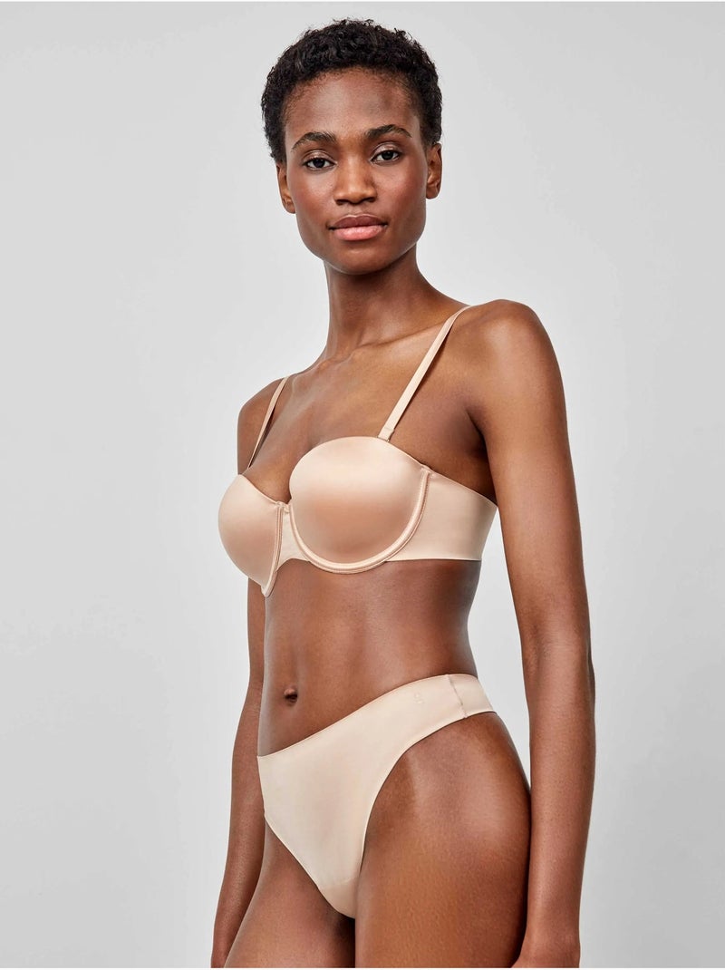 Soutien-gorge bandeau Rose - Kiabi