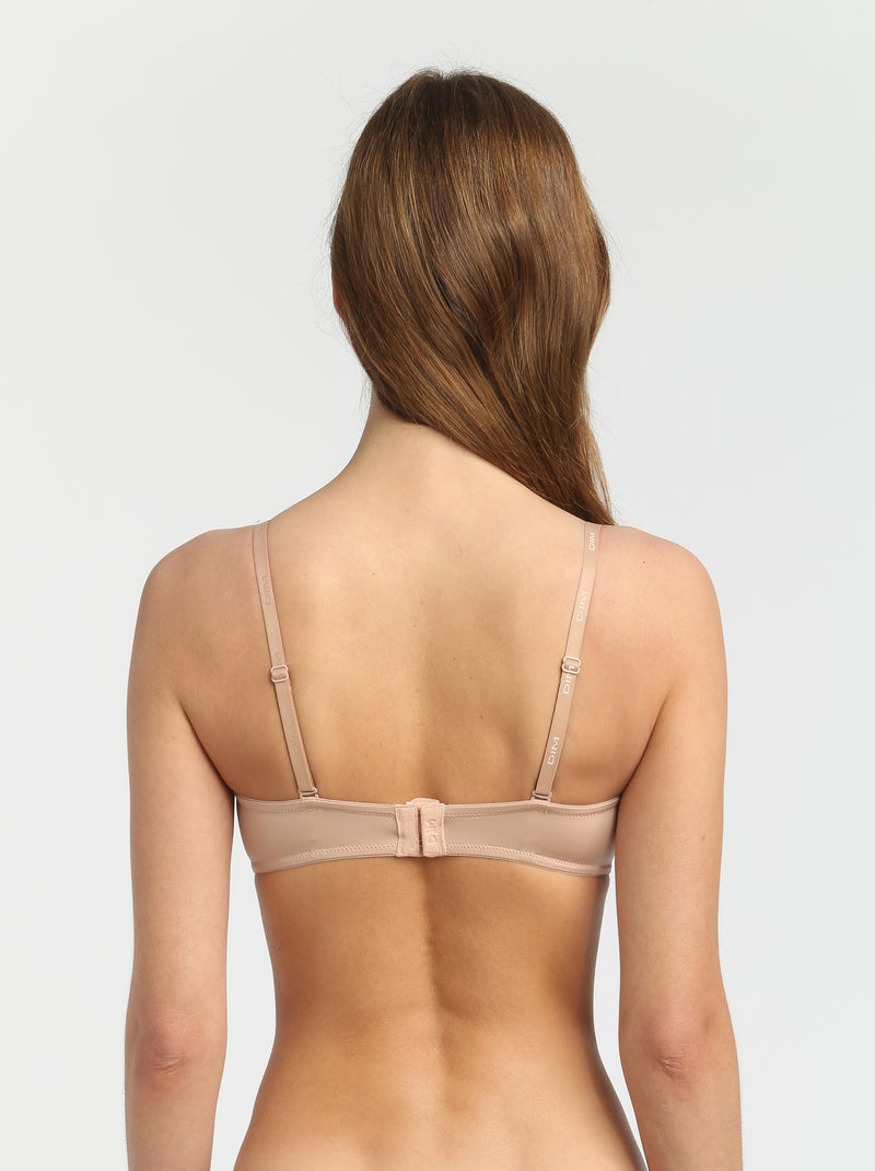 Soutien-gorge Bandeau Sans Armature InvisiFree Beige - Kiabi