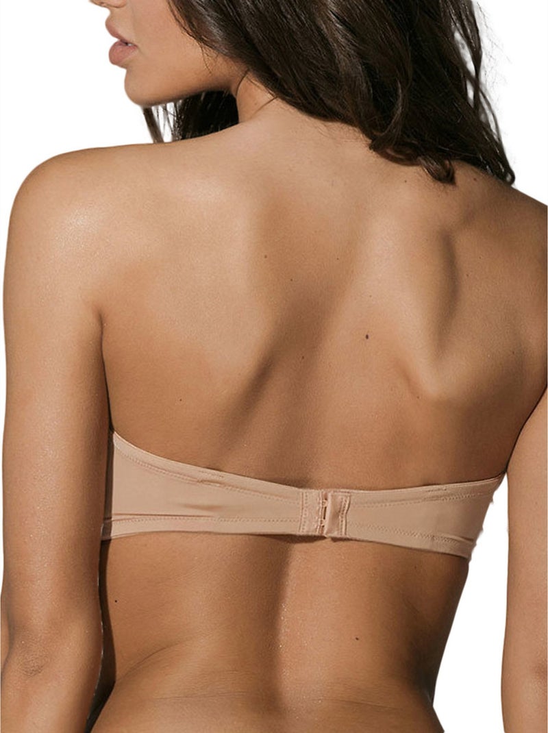 Soutien-gorge bandeau Secret Beige - Kiabi