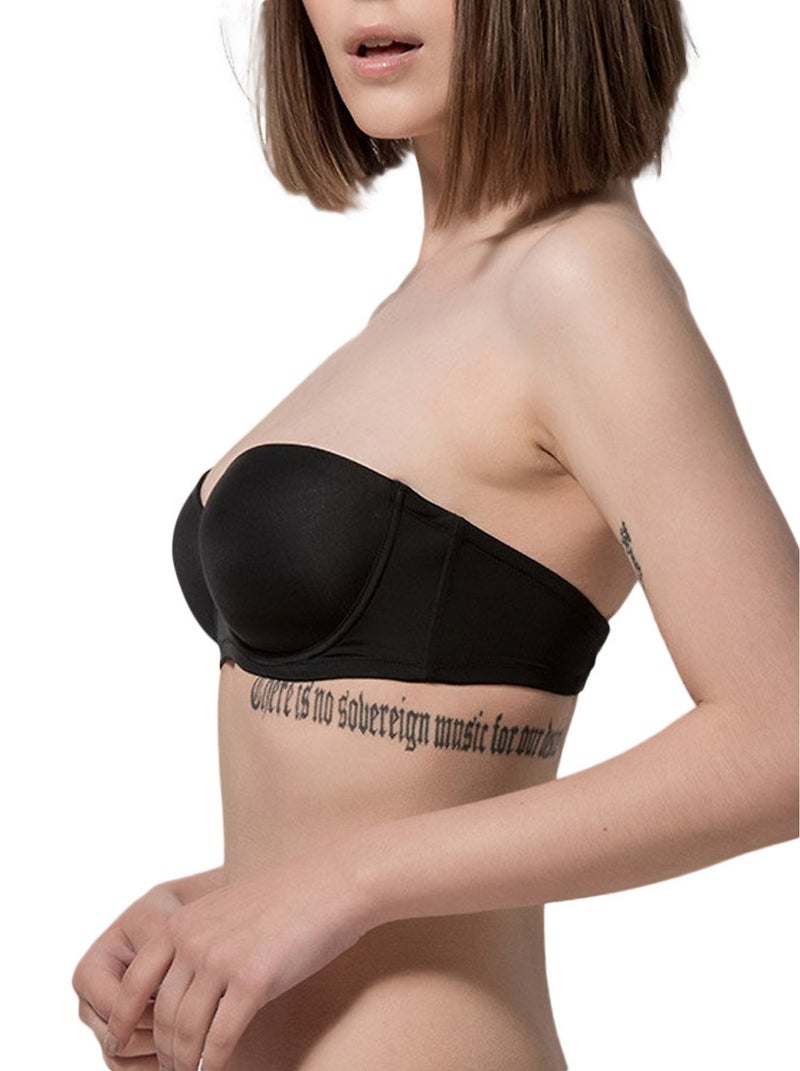 Soutien-gorge bandeau Secret Noir - Kiabi