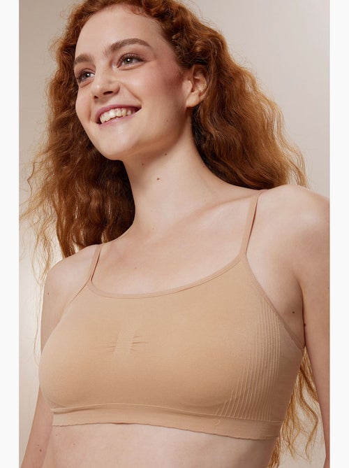Soutien-gorge basique rembourré sans couture sans armatures penti - Kiabi