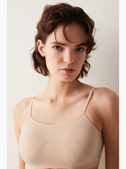 Soutien-gorge basique rembourré sans couture sans armatures penti - Kiabi