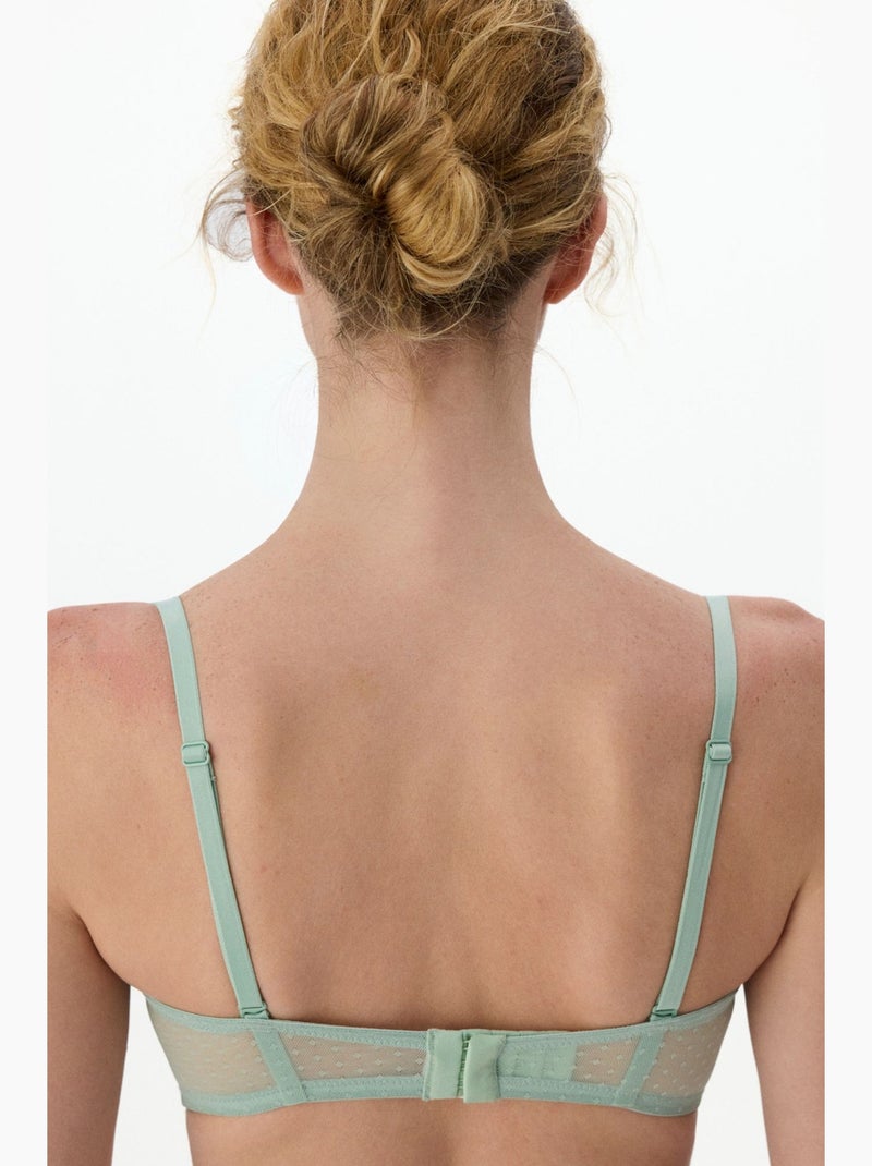 Soutien-gorge bloom rembourré penti Vert menthe - Kiabi