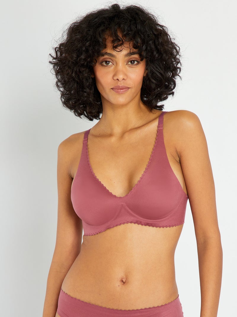 Soutien-gorge Body Touch 'DIM' Bordeaux - Kiabi
