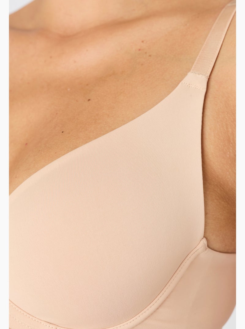 Soutien-gorge bonnets moulés à armatures - Damart Beige - Kiabi