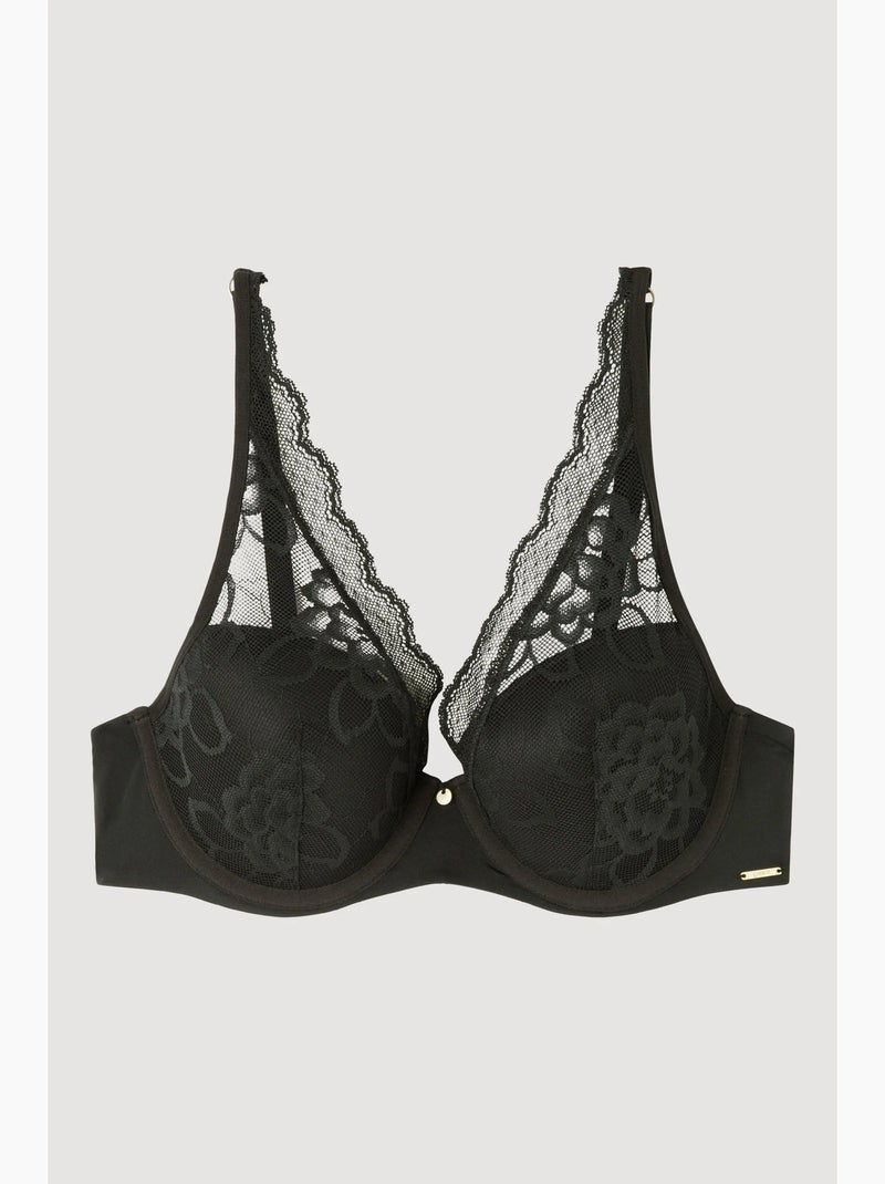 Soutien-gorge bralette avec armature Noir - Kiabi