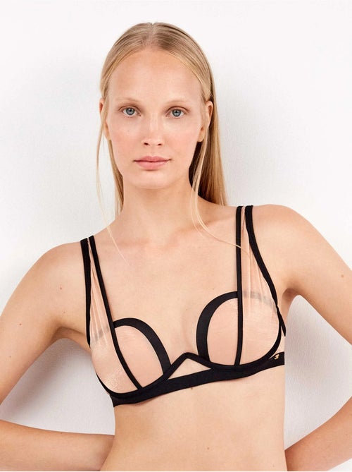 Soutien-gorge bralette lurex semi-transparent - Kiabi Soutien-gorge bralette lurex semi-transparent - Kiabi