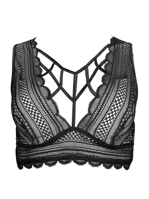 Soutien-gorge bralette noir Prestige Gaia - Kiabi