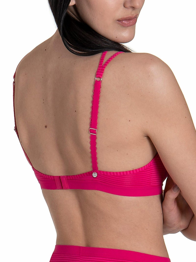 Soutien-gorge bralette sans armatures Fantasy Magenta - Kiabi