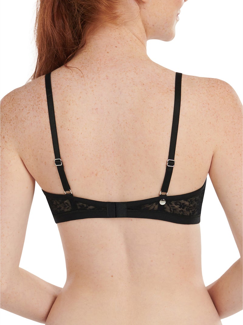Soutien-gorge bralette triangle sans armatures Smooth Noir - Kiabi