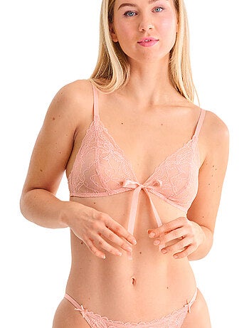 Soutien-gorge bralette triangle sans armatures sugarlace