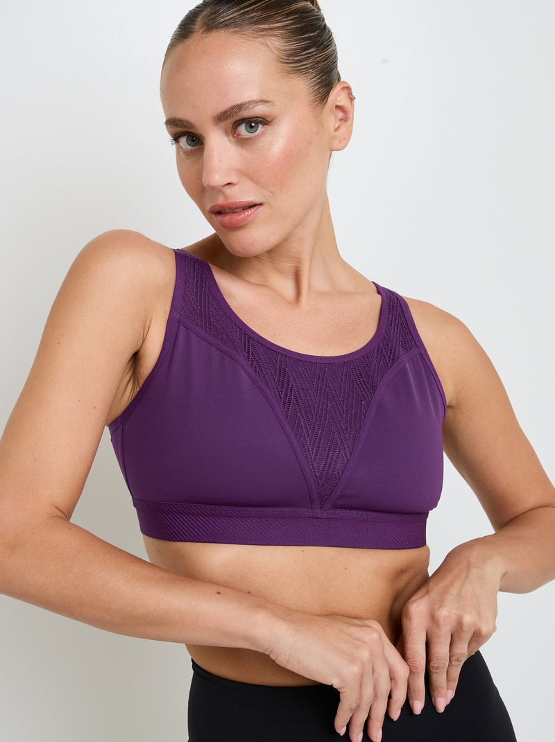 Soutien-gorge brassiere de sport High - RougeGorge Lingerie Violet - Kiabi