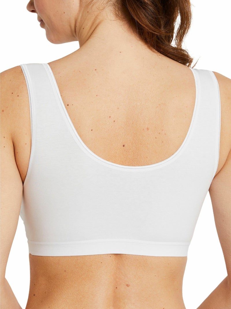 Soutien-gorge brassière dentelle extensible Blanc - Kiabi