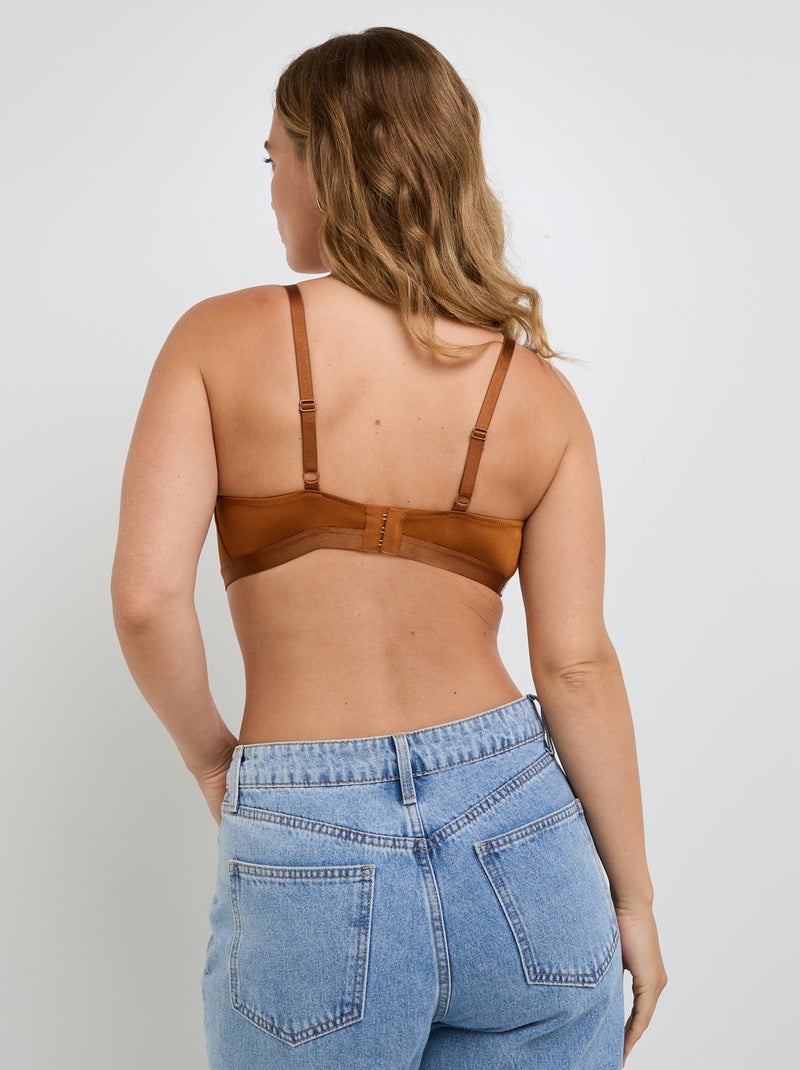 Soutien-gorge brassiere microfibre July - RougeGorge Lingerie Marron - Kiabi