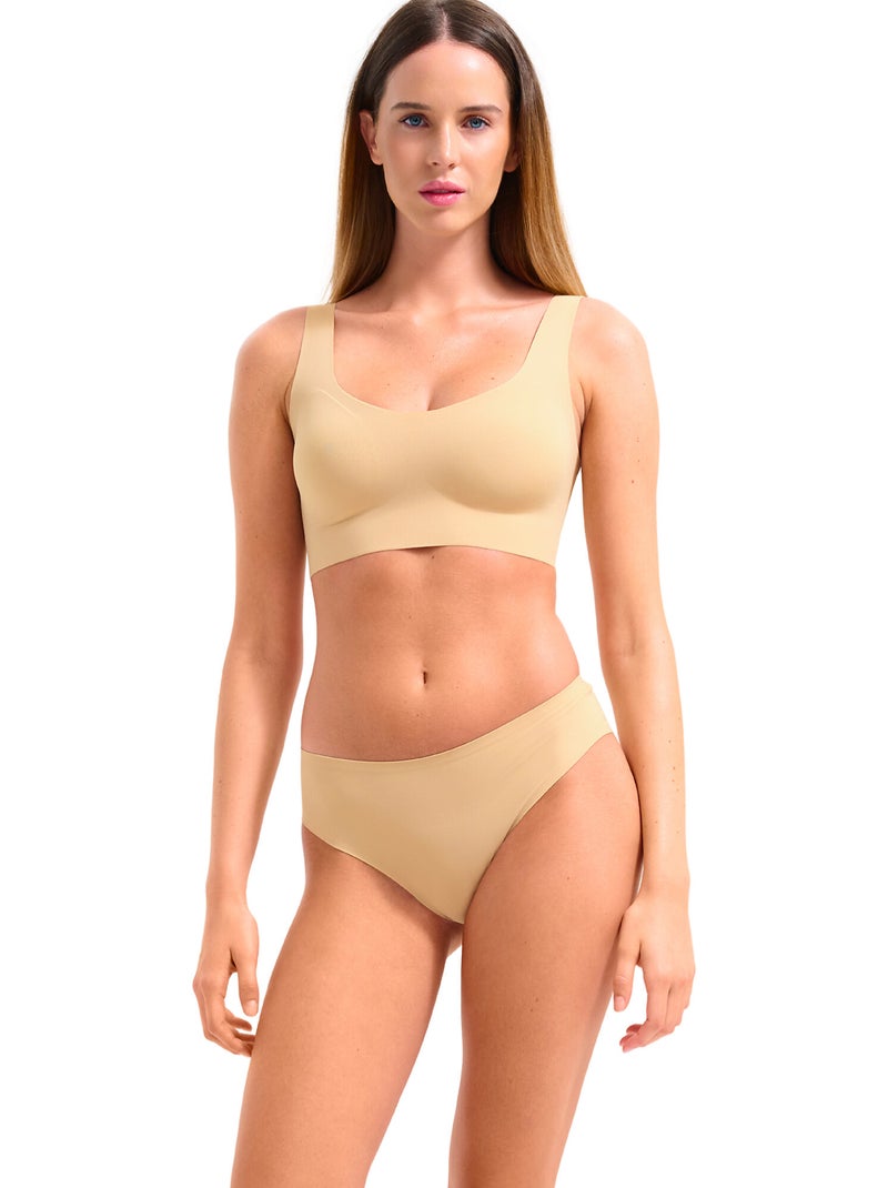 Soutien-gorge brassière sans armatures my silhouette Beige - Kiabi