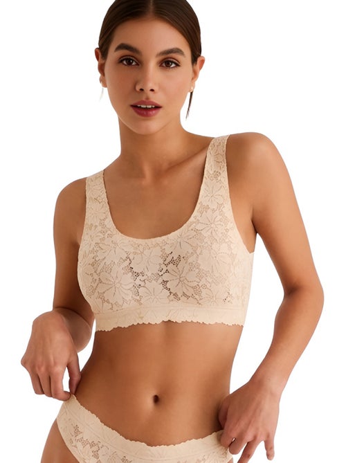 Soutien-gorge brassière sans armatures ONE AND LACE - Kiabi