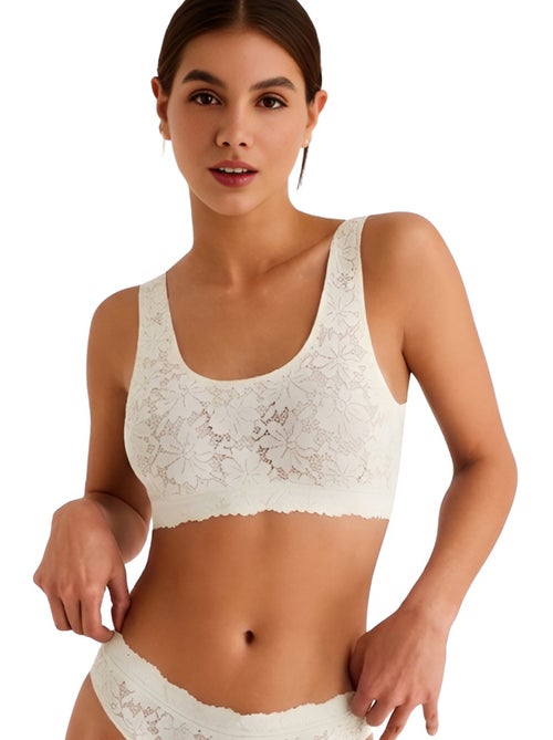 Soutien-gorge brassière sans armatures ONE AND LACE MARIAGE - Kiabi Soutien-gorge brassière sans armatures ONE AND LACE MARIAGE - Kiabi