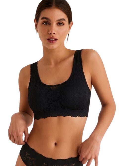 Soutien-gorge brassière sans armatures ONE AND LACE - Kiabi