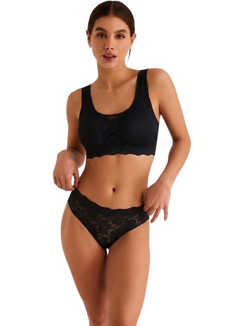 Soutien-gorge brassière sans armatures ONE AND LACE - Kiabi