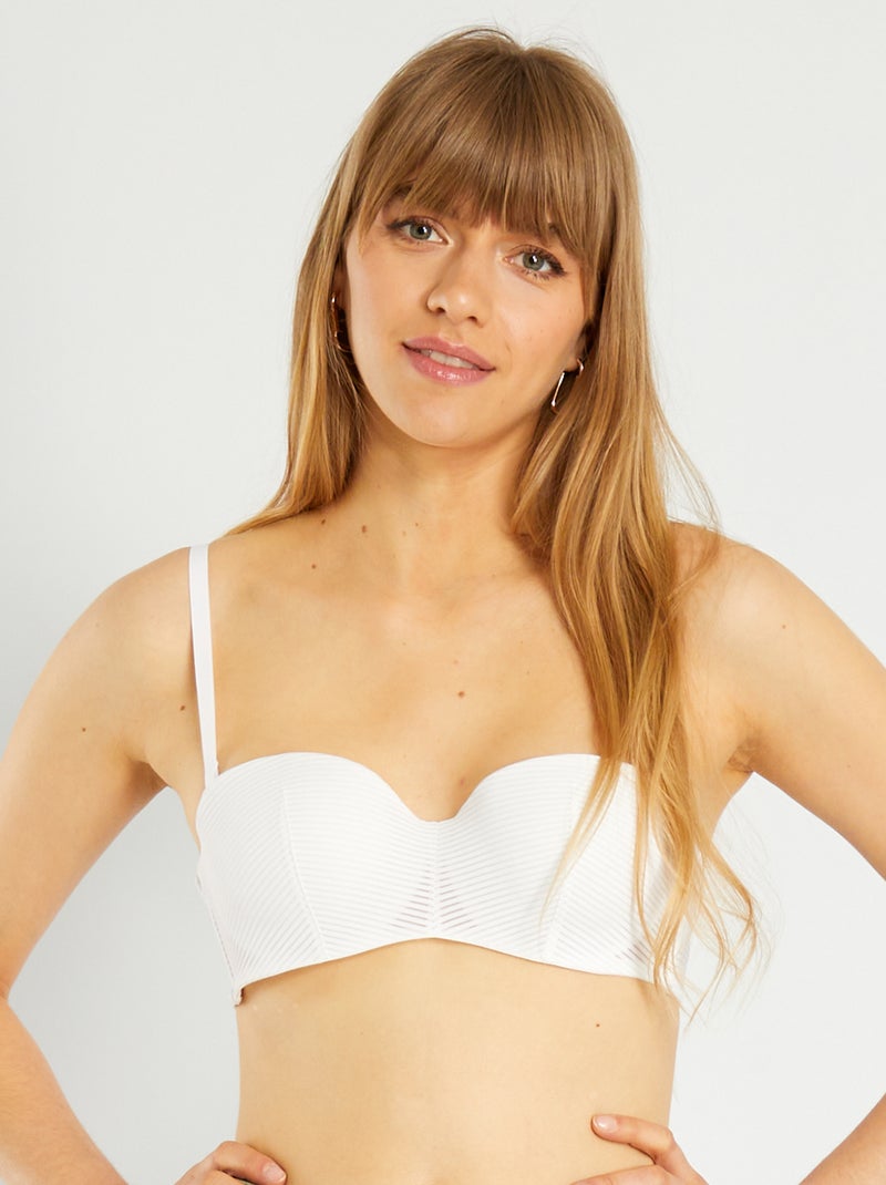 Soutien-gorge bretelles amovibles blanc - Kiabi