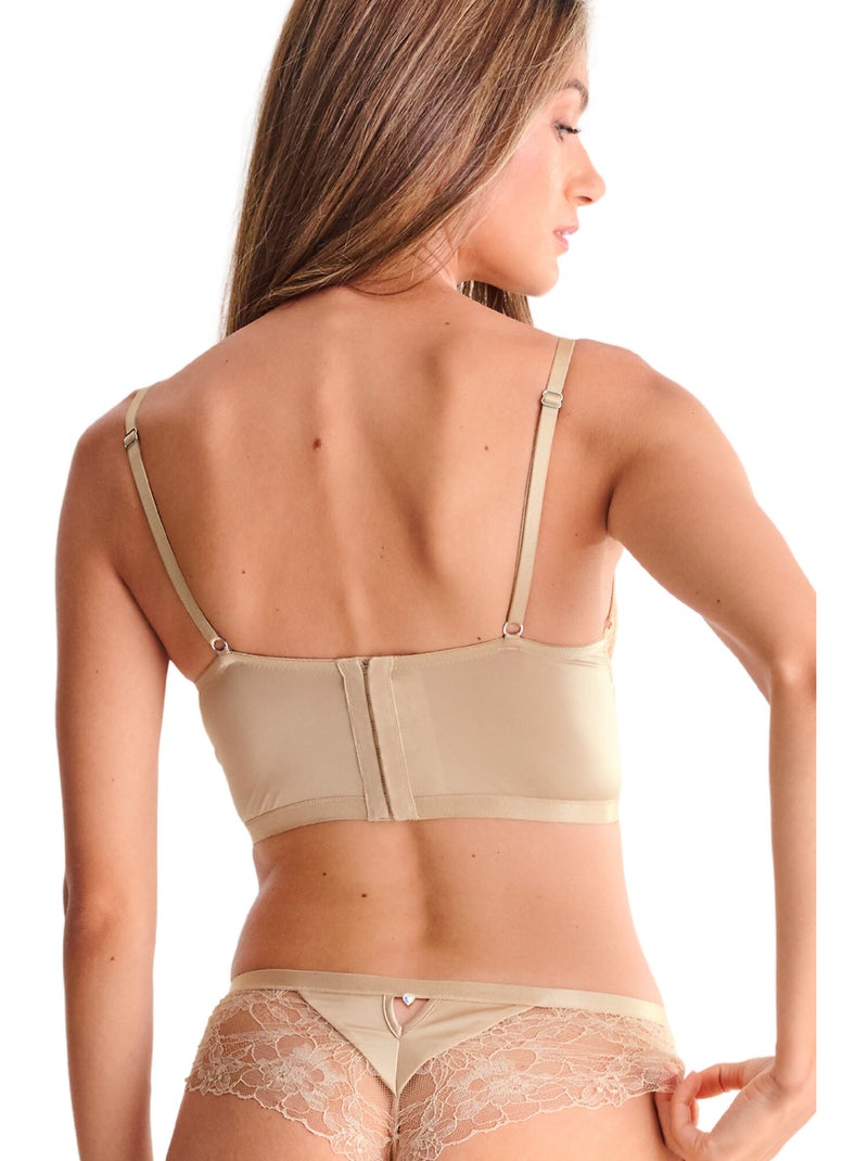 Soutien-gorge bustier armaturé DESTINY Beige - Kiabi