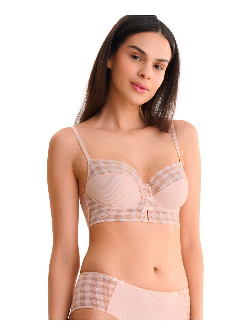 Soutien-gorge bustier armaturé INFINITY Rose - Kiabi