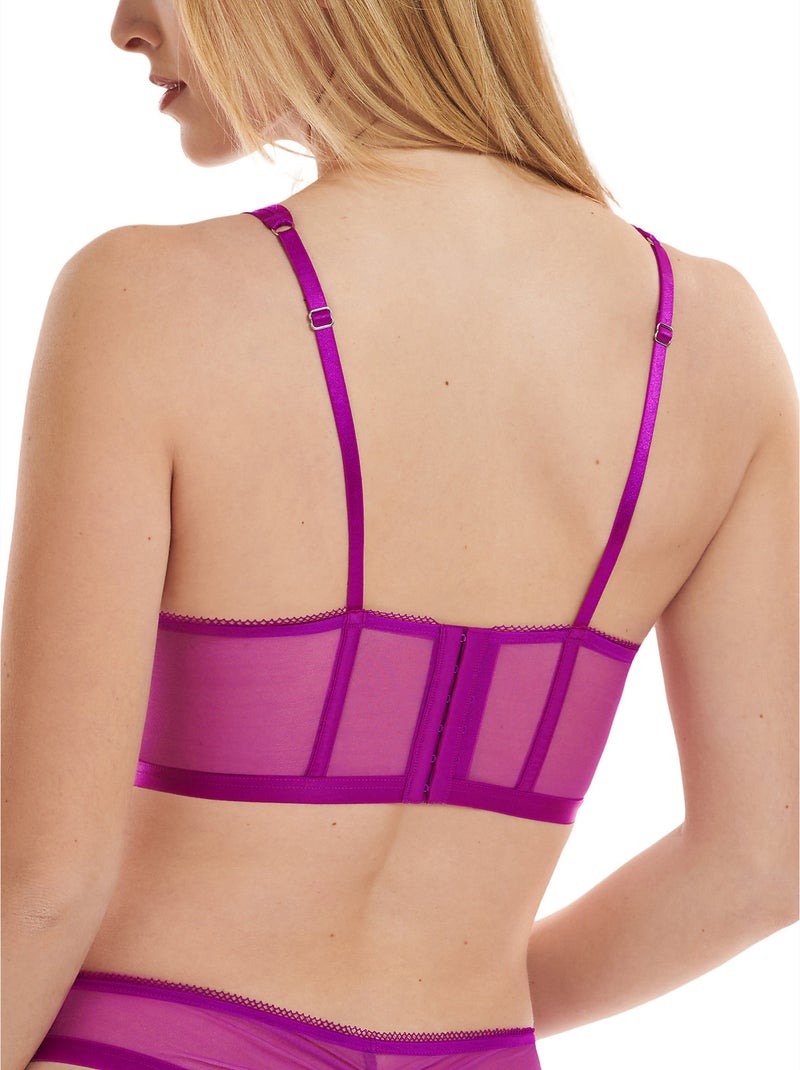 Soutien-gorge bustier armaturé Jive Violet - Kiabi