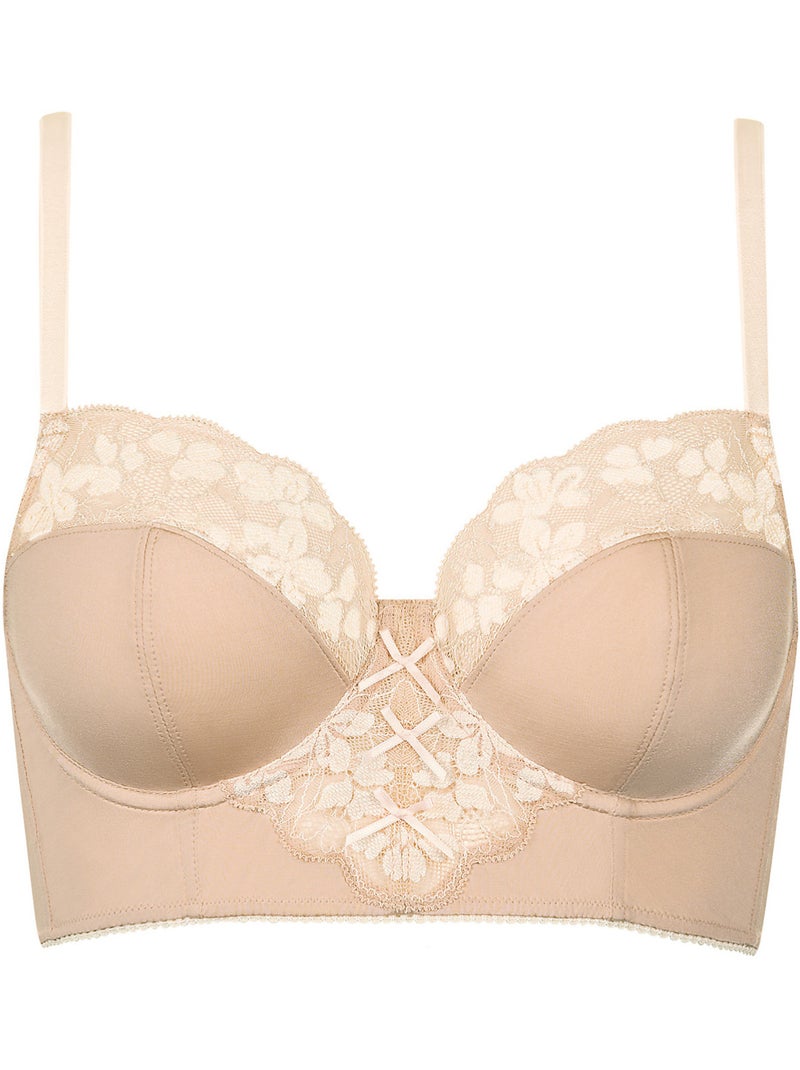 Soutien-gorge bustier armaturé Posh Beige - Kiabi