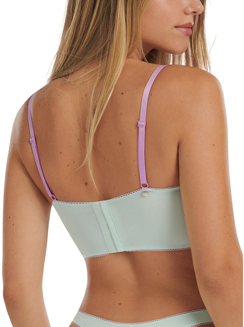 Soutien-gorge bustier armaturé Posh Vert - Kiabi