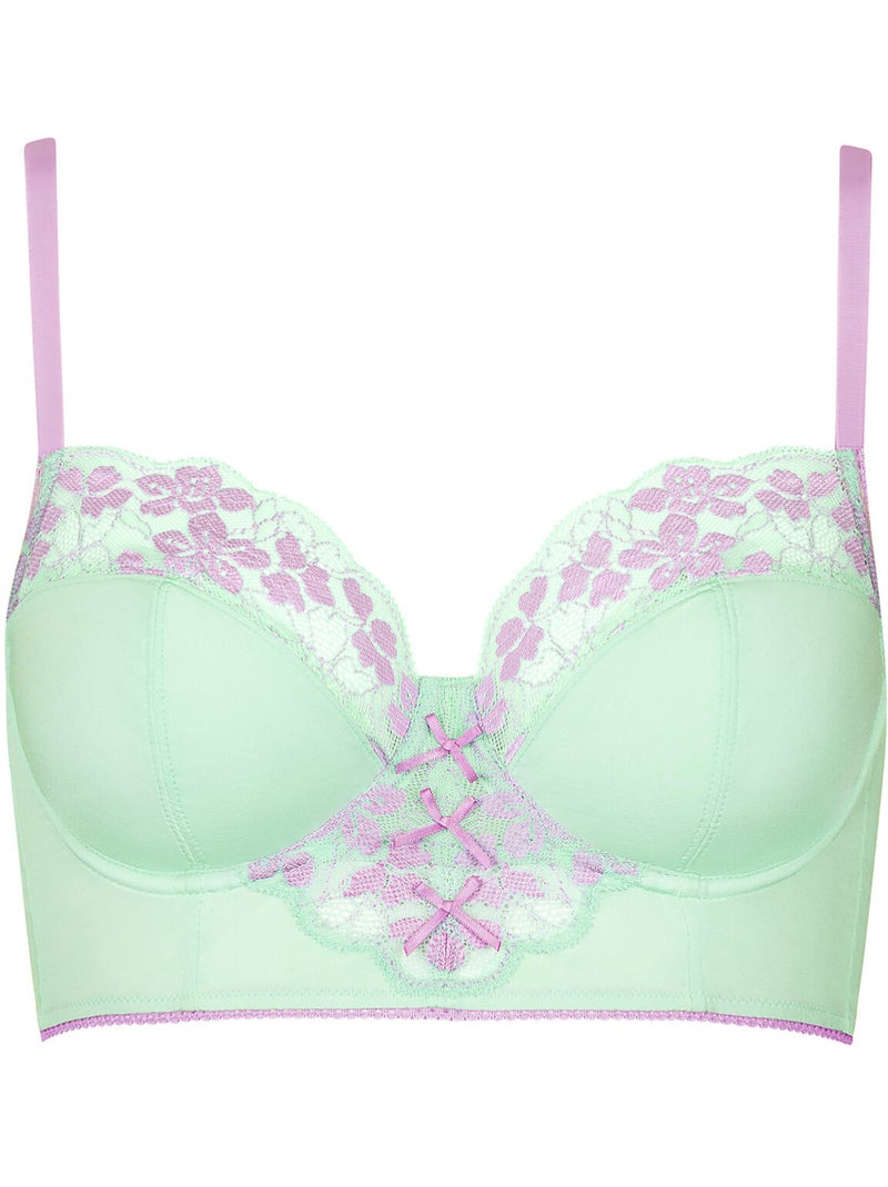 Soutien-gorge bustier armaturé Posh Vert - Kiabi