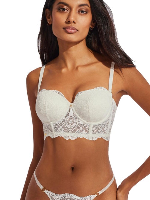 Soutien-gorge bustier balconnet Matilda mariage - Kiabi