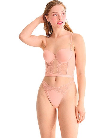 Soutien-gorge bustier balconnet préformé sugarlace