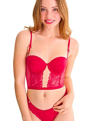 Soutien-gorge bustier balconnet préformé sugarlace