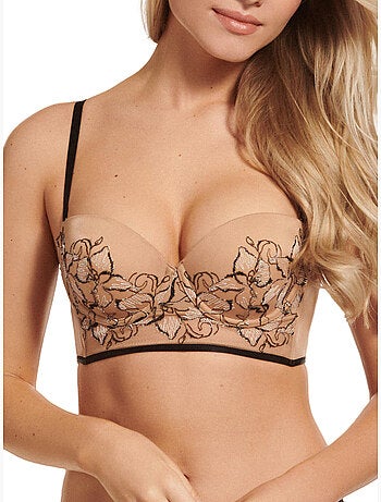 Soutien-gorge bustier balconnet push-up Ruby
