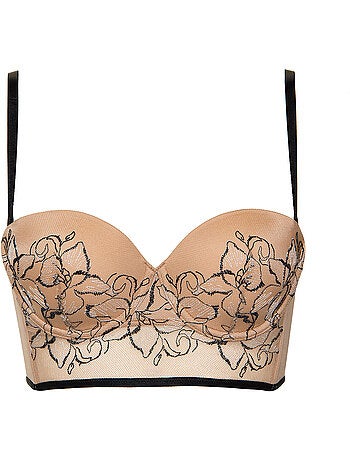 Soutien-gorge bustier balconnet push-up Ruby