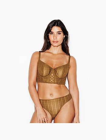 Soutien-gorge bustier corbeille Jo - RougeGorge Lingerie