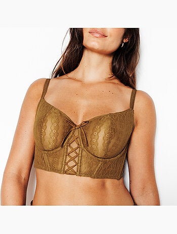 Soutien-gorge bustier corbeille Jo - RougeGorge Lingerie