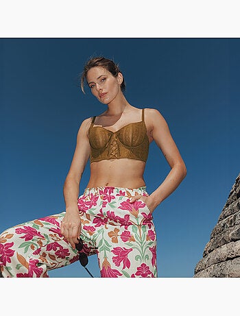 Soutien-gorge bustier corbeille Jo - RougeGorge Lingerie