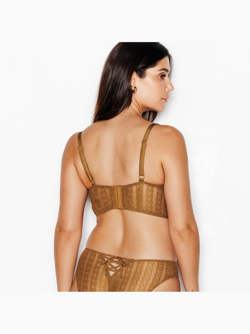 Soutien-gorge bustier corbeille Jo - RougeGorge Lingerie Marron caramel - Kiabi