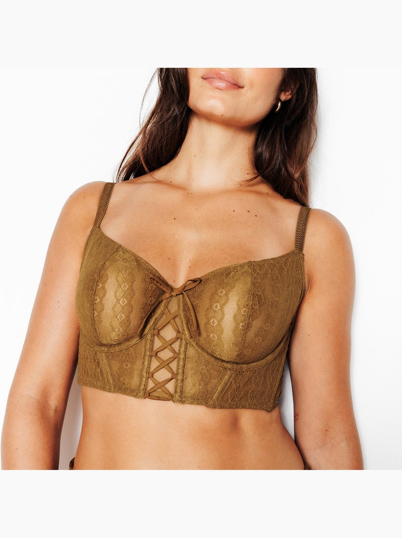 Soutien-gorge bustier corbeille Jo - RougeGorge Lingerie Marron caramel - Kiabi