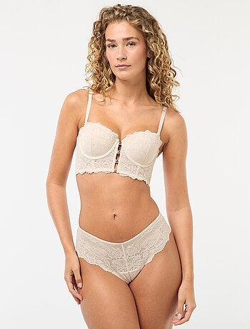 Soutien-gorge bustier en dentelle