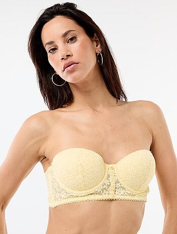 Soutien-gorge bustier en dentelle