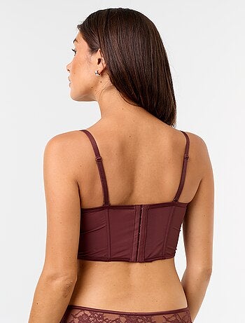 Soutien-gorge bustier en sequins