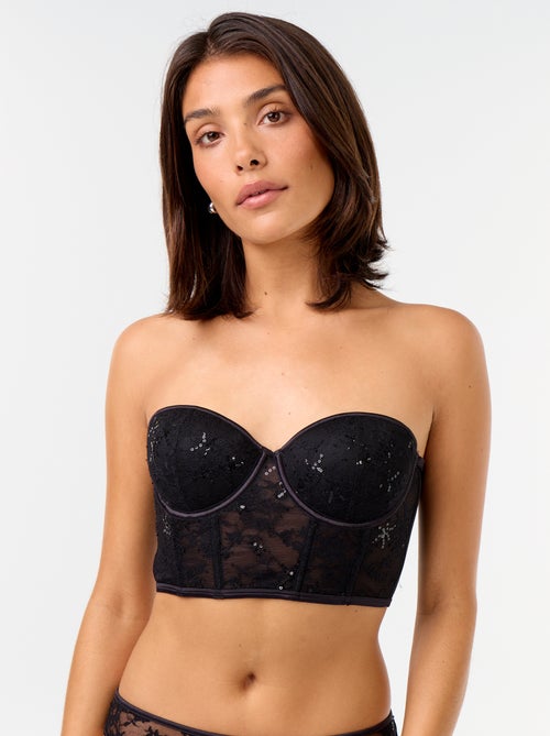 Soutien-gorge bustier en sequins - Kiabi Soutien-gorge bustier en sequins - Kiabi