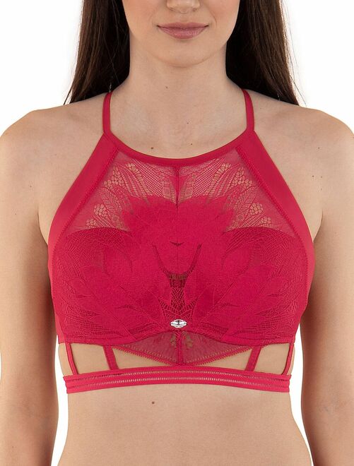 Soutien-gorge bustier balconnet push-up Ruby - Rouge - Kiabi - 37.48€